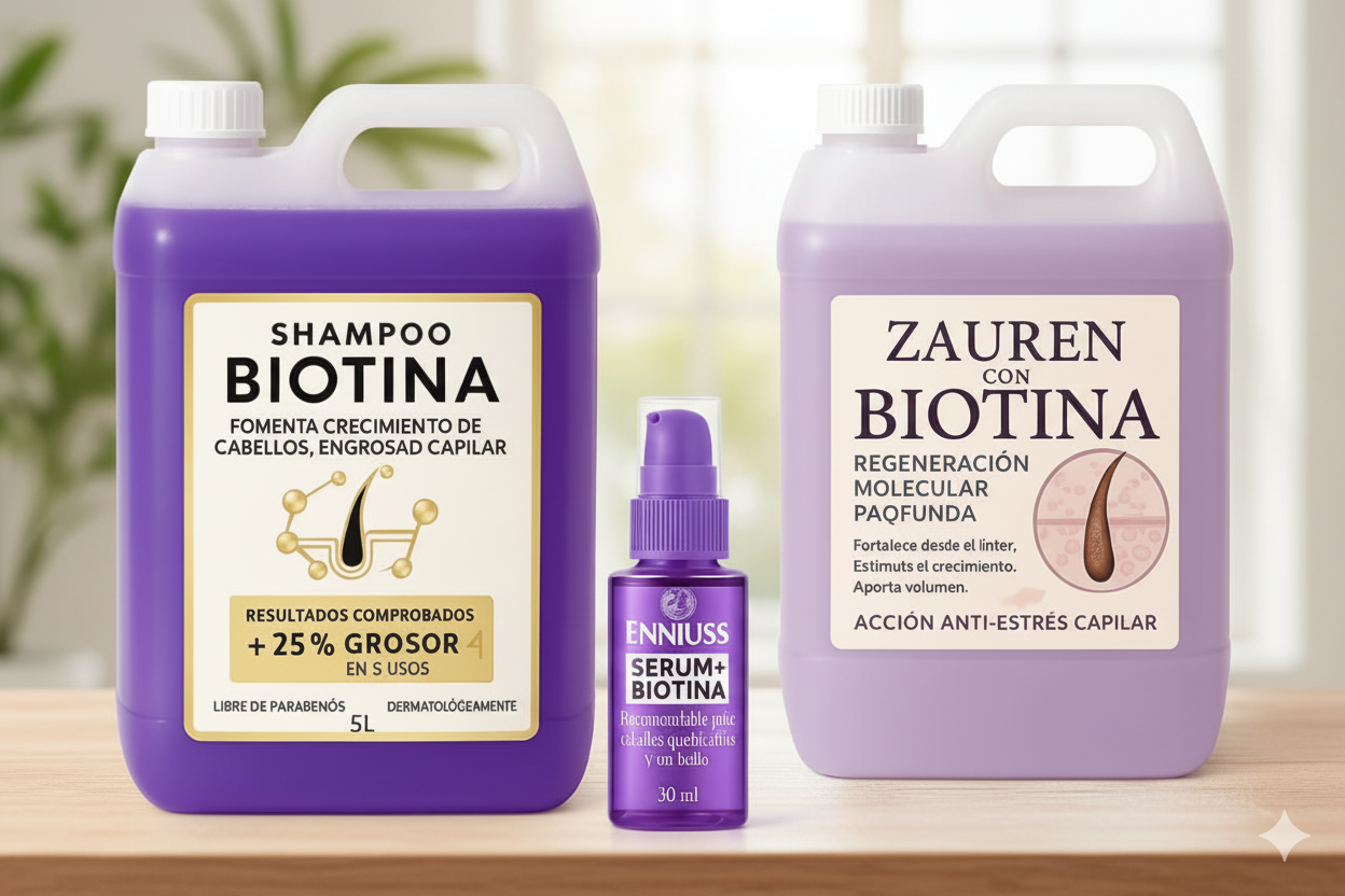 ✨ ZAUREN Combo Biotina: Impulsa el Crecimiento y Grosor de tu Cabello ✨