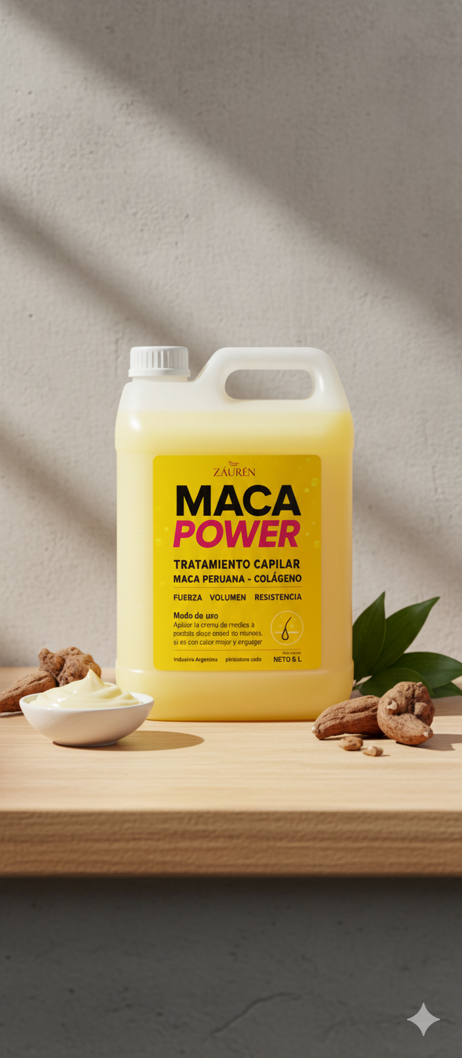 Zauren MACA POWER - Tratamiento Capilar con Maca Peruana y Colágeno - 5 Litros