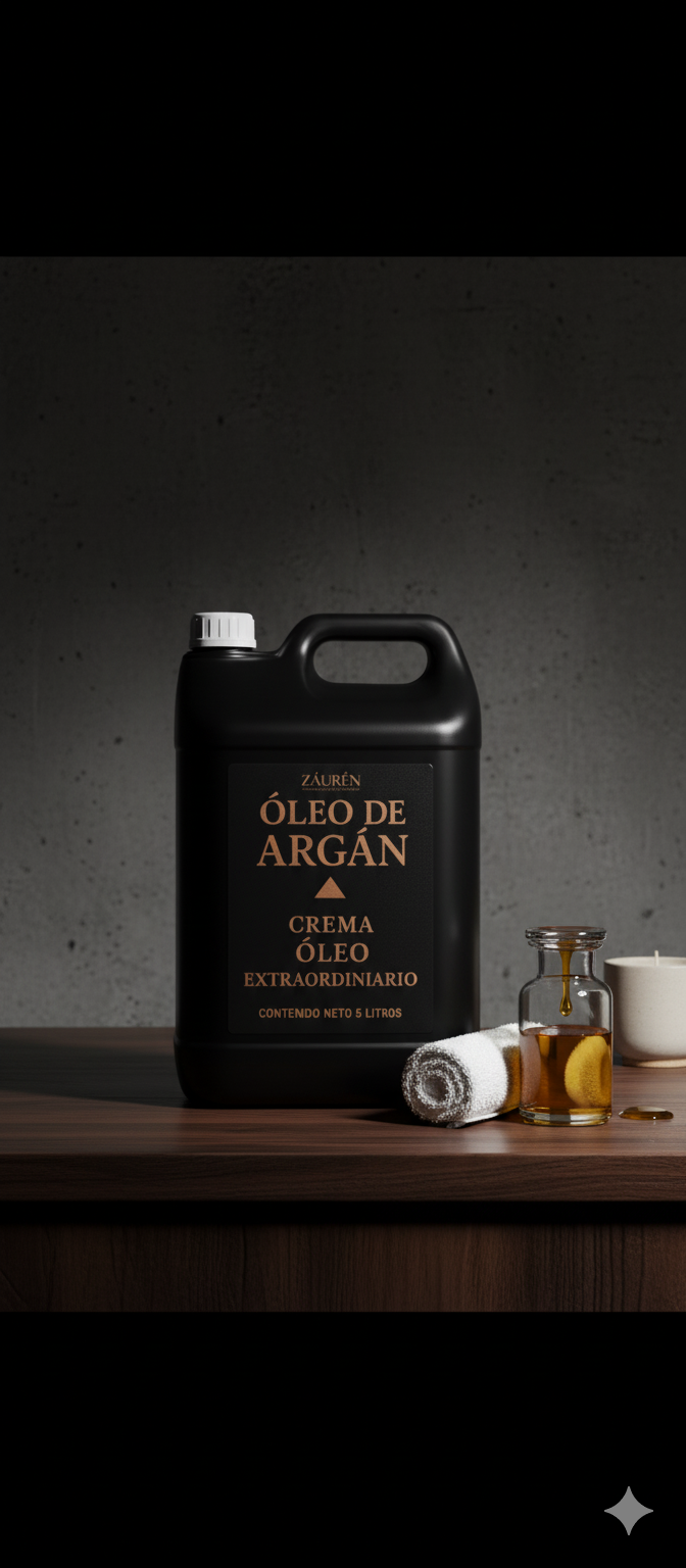 Záuren Óleo de Argán | Crema Óleo Extraordinario | Formato Profesional 5 Litros